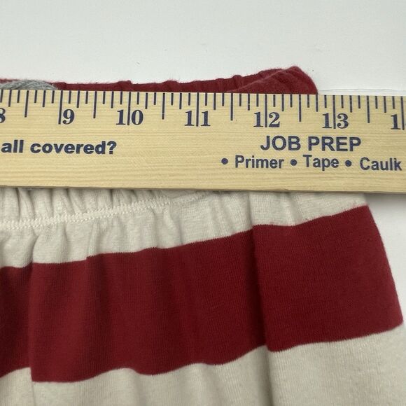 Burt’s Bees Baby Pajama Pants Red & Ivory Stripes Women’s Size Small - Picture 9 of 15